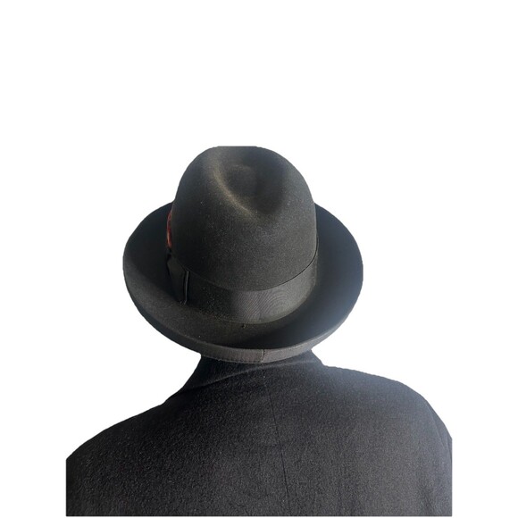 Vintage Biltmore Imperial Wool Hat Film Noir Editorial Detective Classic Era - Picture 4 of 9